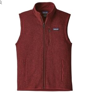 Vintage Patagonia Better Sweater Red Textured Fleece Vest Sz L